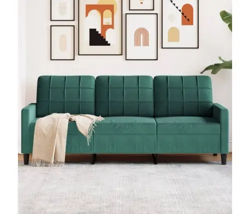 3-Kohaline Diivan, Tumeroheline, 180 cm Samet