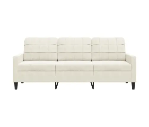 Trīsvietīgs Dīvāns, Krēmkrāsas, 180 Cm, Samts Vidaxl