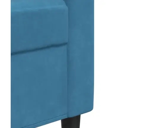 Trīsvietīgs Dīvāns, Zils, 180 Cm, Samts Vidaxl