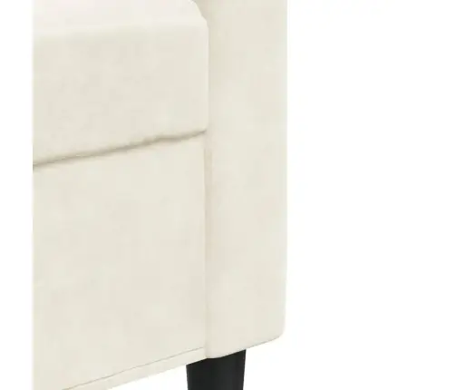 Trivietė Sofa, Kreminės Spalvos, 210cm Aksomas