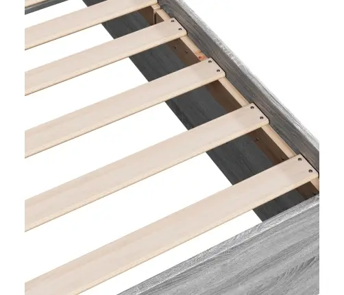 Gultas Rāmis, Pelēka Ozolkoka, 75X190 Cm, Inženierijas Koks Vidaxl