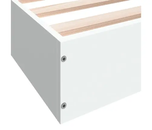 Gultas Rāmis Bez Matrača, Balts, 180X200 Cm, Inženierijas Koks Vidaxl