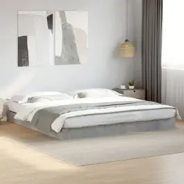 Gultas Rāmis, 180X200 Cm, Inženierijas Koks, Betona Pelēks Vidaxl