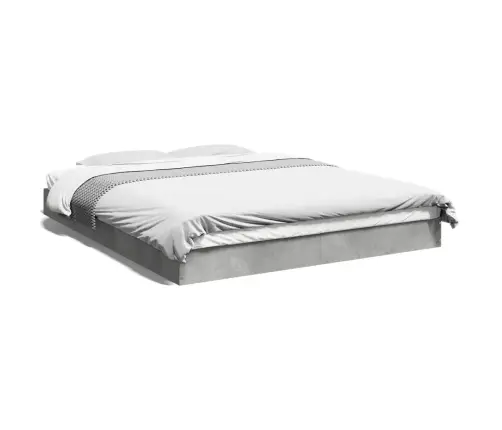 Voodiraam, Betoonhall, 160 X 200 cm Tehispuit