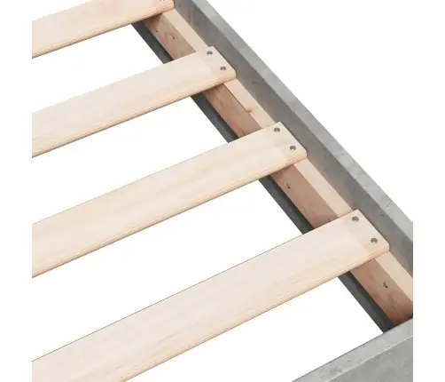 Voodiraam, Betoonhall, 160 X 200 cm Tehispuit