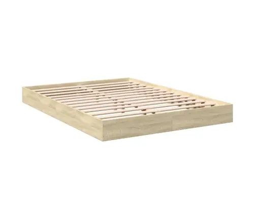 Lovos Rėmas Be Čiužinio, Sonoma, 140X200cm Apdirbta Mediena