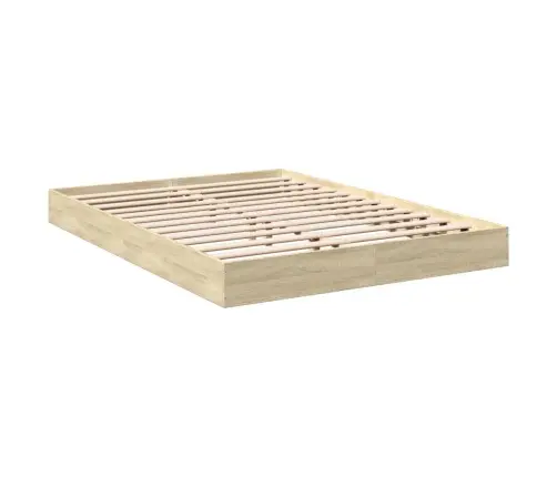 Lovos Rėmas Be Čiužinio, Sonoma, 140X200cm Apdirbta Mediena