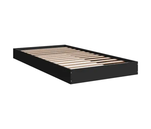 Lovos Rėmas, Juodos Spalvos, 100X200cm Apdirbta Mediena
