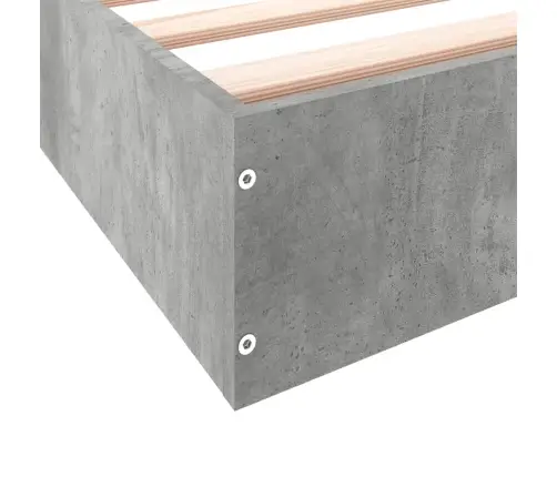 Lovos Rėmas, Betono Pilkos Spalvos, 100X200cm Apdirbta Mediena