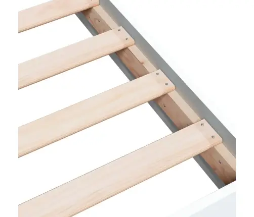 Gultas Rāmis, Balts, 75X190 Cm, Inženierijas Koks Vidaxl