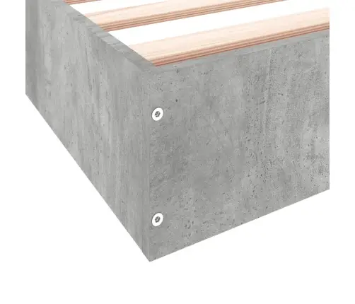 Voodiraam, Betoonhall, 75X190 cm Tehispuit