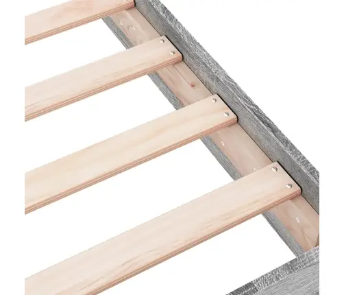 Gultas Rāmis, Pelēka Ozolkoka, 75X190 Cm, Inženierijas Koks Vidaxl