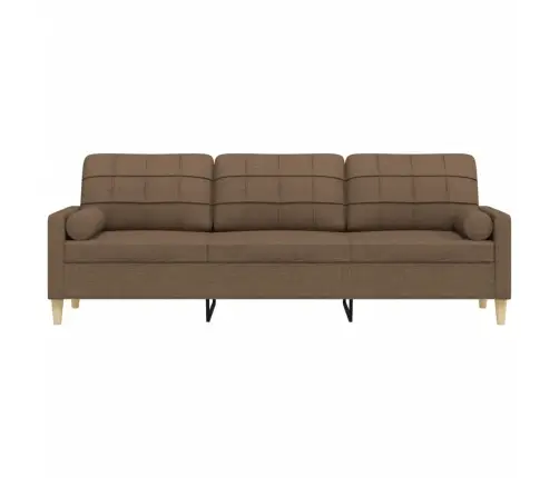 3-Kohaline Diivan Patjadega, Pruun, 210 cm Kangas