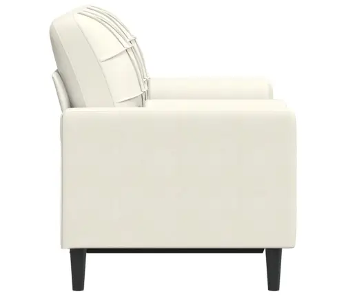 Divvietīgs Dīvāns Ar Spilveniem, Krēmkrāsas, 120 Cm, Samts Vidaxl Divvietīgs Dīvāns Ar Spilveniem, Krēmkrāsas, 120 Cm, Samts Vidaxl