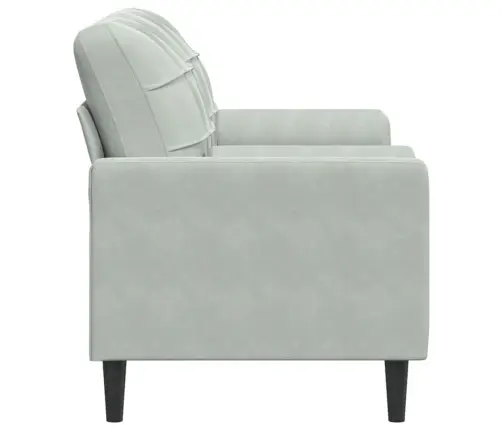 Divvietīgs Dīvāns Ar Spilveniem, Gaiši Pelēks, 140 Cm, Samts Vidaxl Divvietīgs Dīvāns Ar Spilveniem, Gaiši Pelēks, 140 Cm, Samts Vidaxl