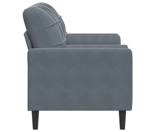 2-Kohaline Diivan Patjadega, Tumehall, 140 cm Samet