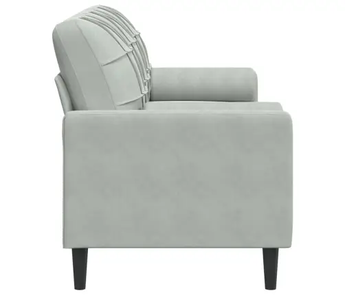 3-Kohaline Diivan Patjadega, Helehall, 180 cm Samet