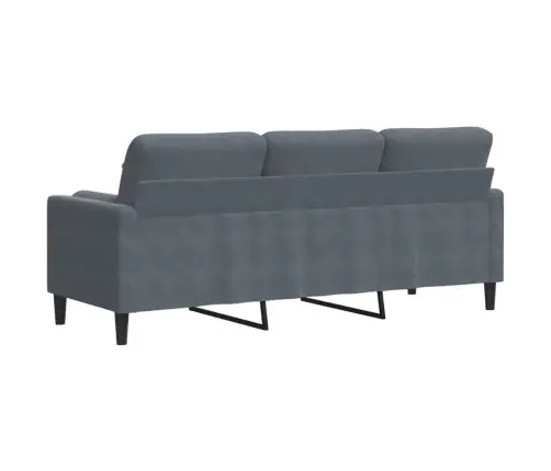 3-Kohaline Diivan Patjadega, Tumehall, 180 cm Samet