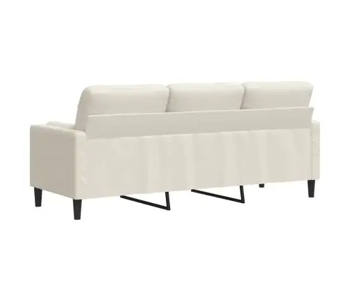 3-Kohaline Diivan Patjadega, Kreemjas, 180 cm Samet