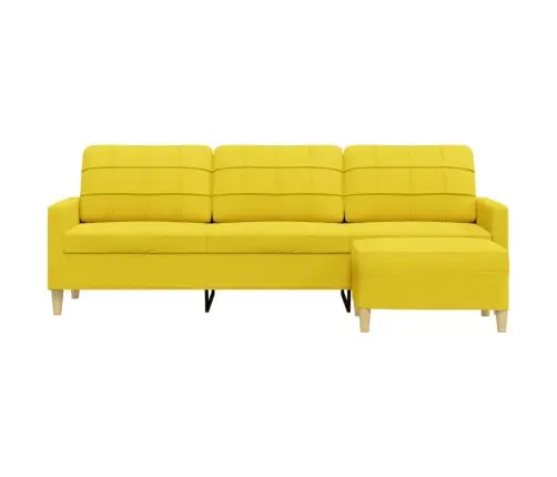 3-Kohaline Diivan Jalapingiga, Helekollane, 210 cm Kangas