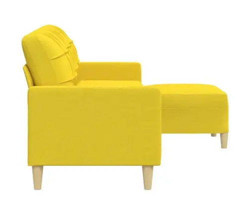 3-Kohaline Diivan Jalapingiga, Helekollane, 210 cm Kangas