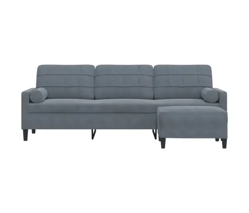 3-Kohaline Diivan Jalapingiga, Tumehall, 210 cm Samet