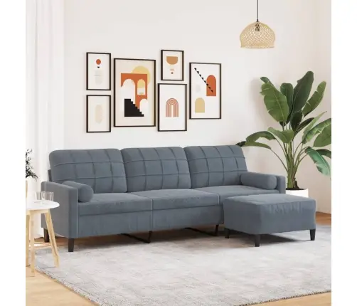 3-Kohaline Diivan Jalapingiga, Tumehall, 210 cm Samet