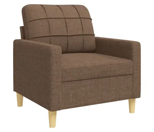 3-Osaline Diivanikomplekt, Pruun, Kangas