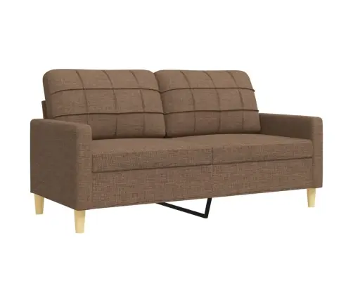 3-Osaline Diivanikomplekt, Pruun, Kangas