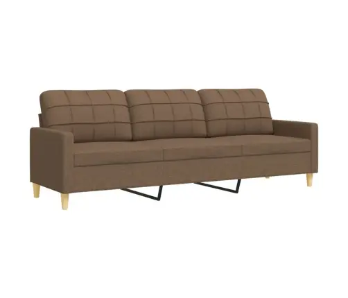 3-Osaline Diivanikomplekt, Pruun, Kangas