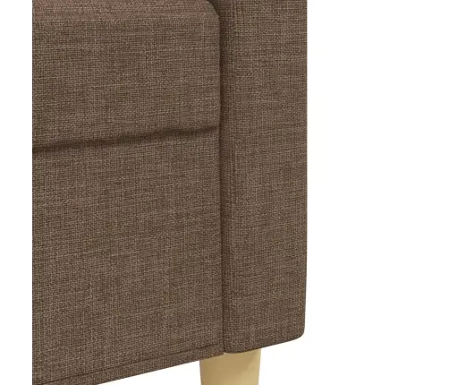 3-Osaline Diivanikomplekt, Pruun, Kangas