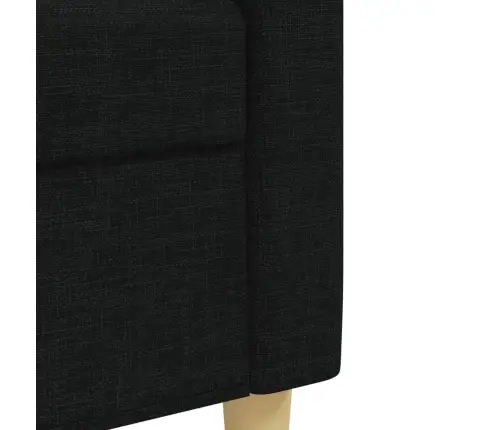 Trīsdaļīgs Dīvānu Komplekts, Melns, Audums Vidaxl
