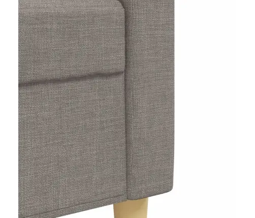 Trīsdaļīgs Dīvānu Komplekts, Pelēkbrūns Audums Vidaxl