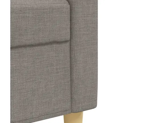 Sofos Komplektas Su Pagalvėmis, 3 Dalių, Taupe, Audinys