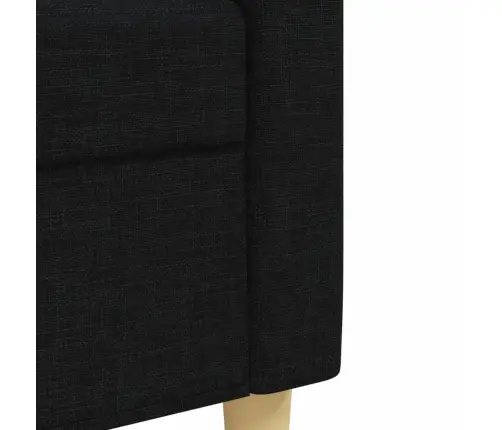 Divdaļīgs Dīvānu Komplekts, Melns Audums Vidaxl