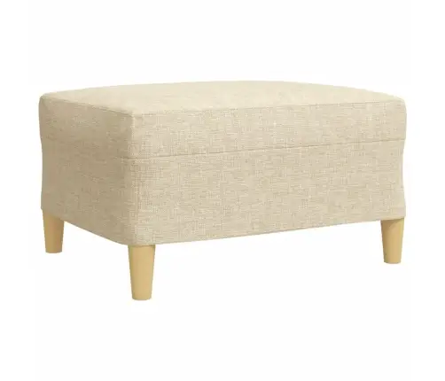 Trīsdaļīgs Dīvānu Komplekts Ar Kāju Balstu Un Spilveniem, Bēšs Vidaxl