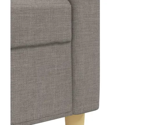 3-Osaline Diivanikomplekt Patjadega, Pruunikashall, Kangas