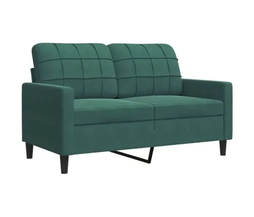 3-Osaline Diivanikomplekt Patjadega, Tumeroheline, Samet