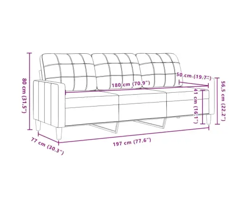 Trīsdaļīgs Dīvānu Komplekts Ar Spilveniem, Brūns Samts Vidaxl