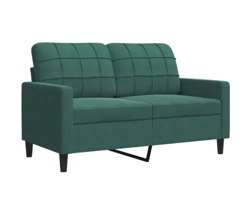 3-Osaline Diivanikomplekt Patjadega, Tumeroheline, Samet