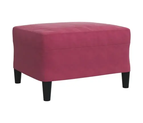 3-Osaline Diivanikomplekt Patjadega, Veinipunane, Samet