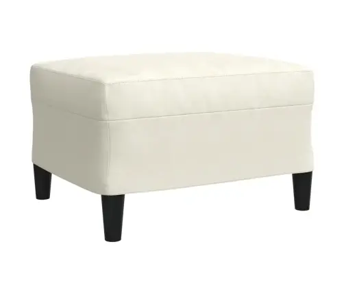 Trīsdaļīgs Dīvānu Komplekts Ar Spilveniem, Krēmkrāsas Samts Vidaxl