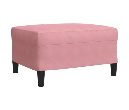 Četrdaļīgs Dīvānu Komplekts Ar Spilveniem, Rozā Samts Vidaxl