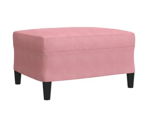 Četrdaļīgs Dīvānu Komplekts Ar Spilveniem, Rozā Samts Vidaxl