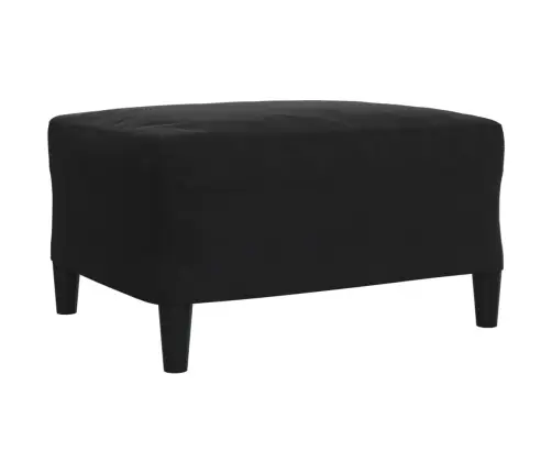 Trīsdaļīgs Dīvānu Komplekts Ar Spilveniem, Melns Samts Vidaxl