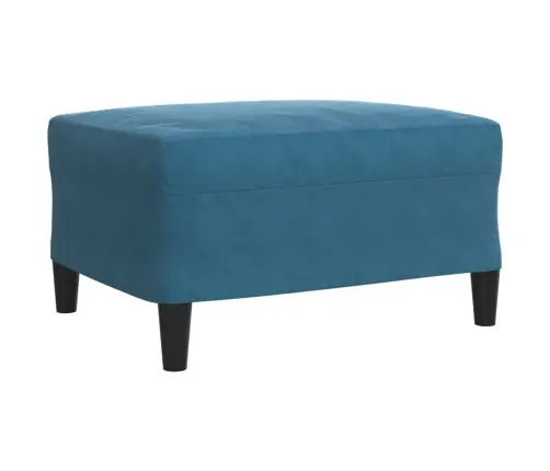 Trīsdaļīgs Dīvānu Komplekts Ar Spilveniem, Zils Samts Vidaxl