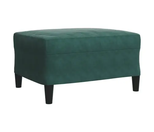 Trīsdaļīgs Dīvānu Komplekts Ar Spilveniem, Tumši Zaļš Samts Vidaxl