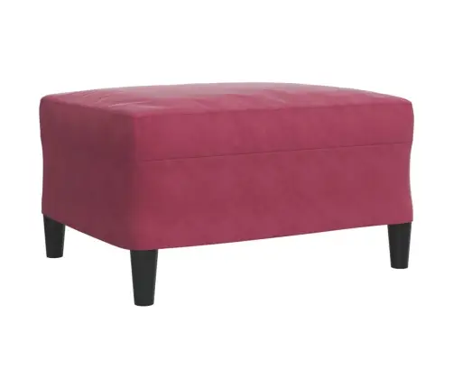 Trīsdaļīgs Dīvānu Komplekts Ar Spilveniem, Vīnsarkans Samts Vidaxl