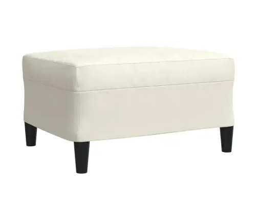 Trīsdaļīgs Dīvānu Komplekts Ar Spilveniem, Krēmkrāsas Samts Vidaxl