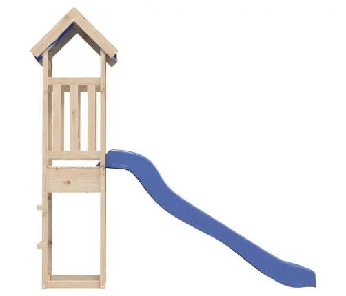 Lauko Žaidimų Aikštelės Komplektas, Pušies Medienos Masyvas